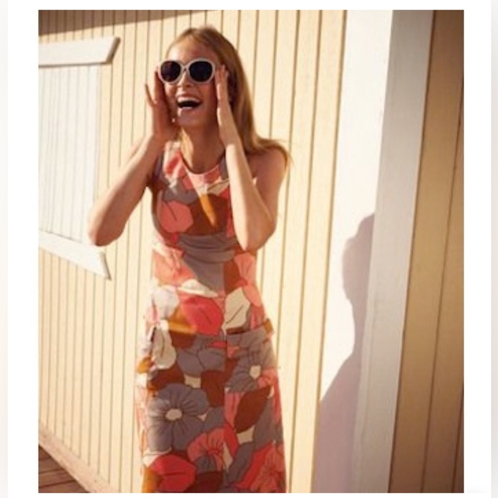 Boden•Flower Power Shift Dress•sz 10